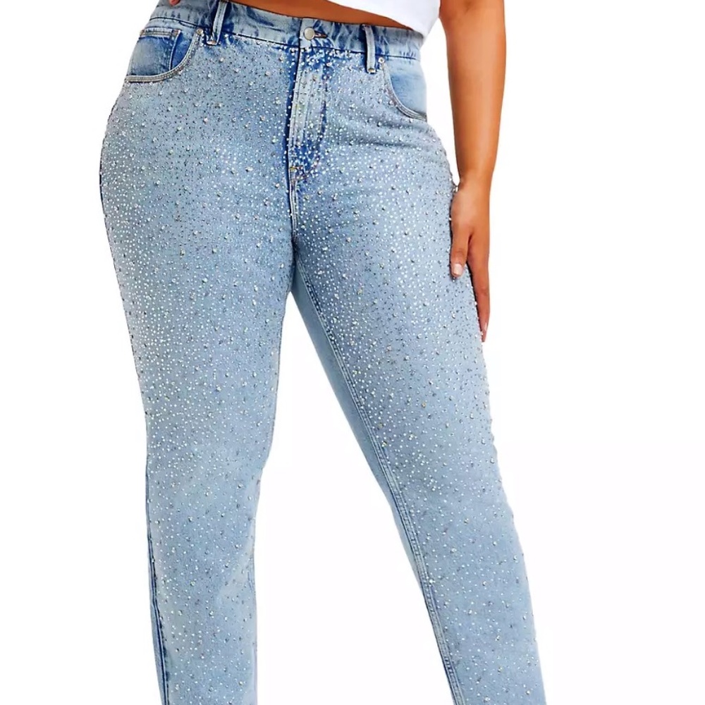 Good Icon Diamond Dusted Jeans